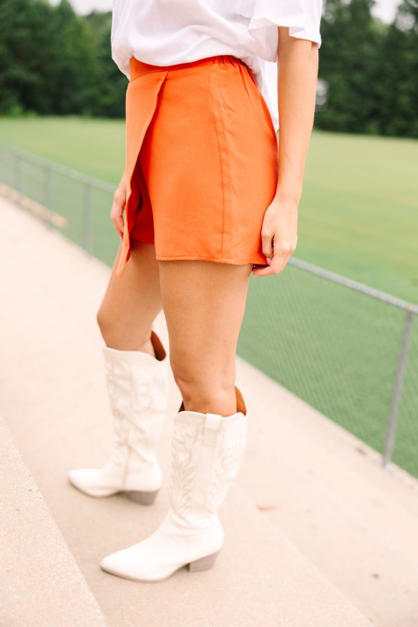 Make A Play Orange Asymmetrical Skort Cheap - Image 3
