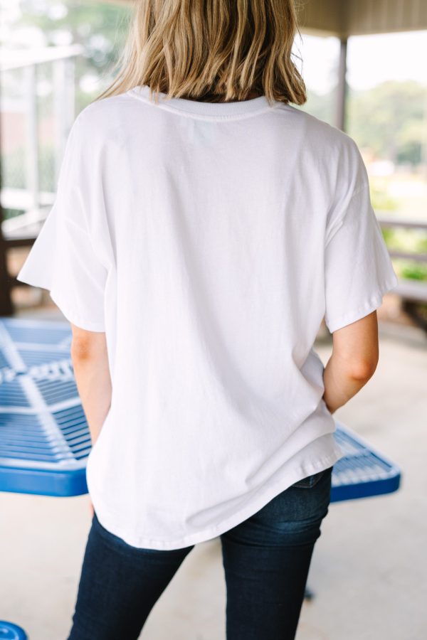ABC s White Graphic Tee on Sale - Image 4