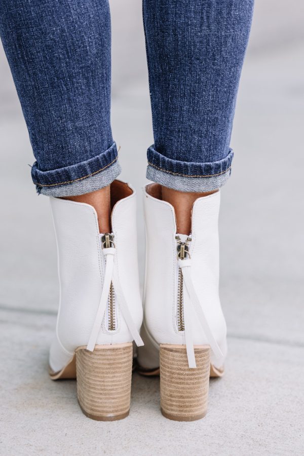 Stay In Step White Booties Hot on Sale - Image 3