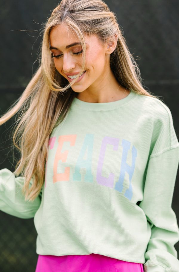 Teach Melon Graphic Corded Sweatshirt Online