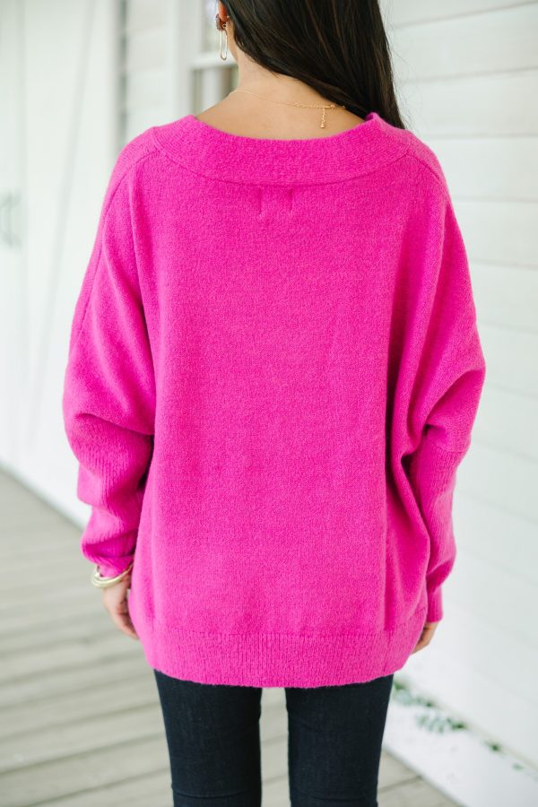 Exactly What You Want Orchid Pink Sweater Online - Image 4