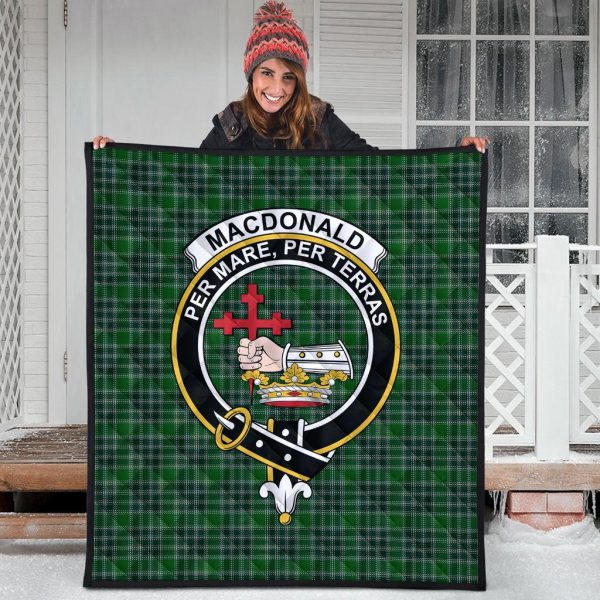 MacDonald, Lord of the Isles Hunting Tartan Crest Quilt on Sale