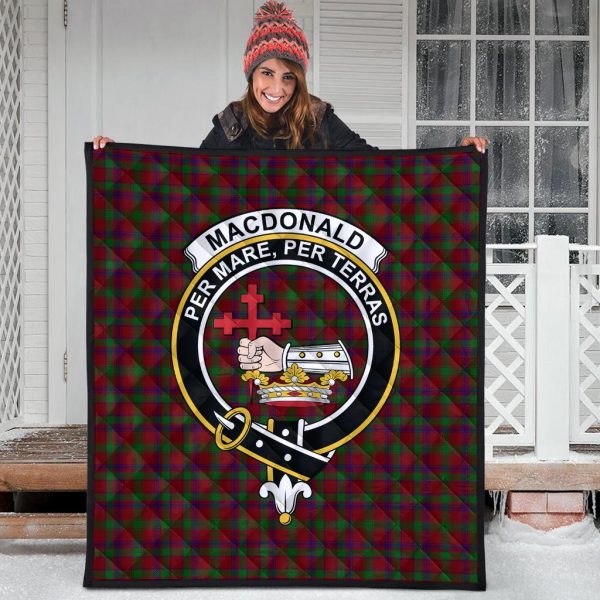 MacDonald of Aird and Valley Tartan Crest Quilt Online Hot Sale