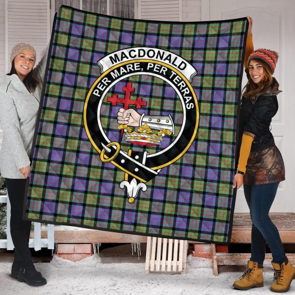 MacDonald Ancient Tartan Crest Quilt For Sale - Image 2